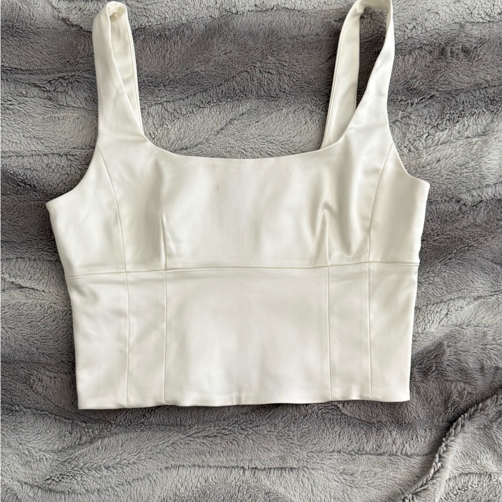 Aritzia Ivory Corset Tank Top